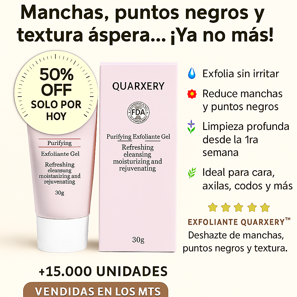 Adiós a las impurezas ¡Exfolia, limpia y luce increíble!